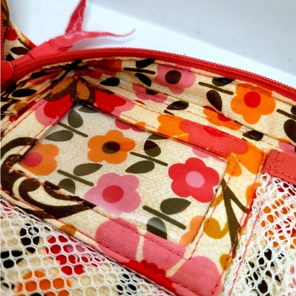 Vera Bradley Pink Floral Quilted Folkloric Pink Tech Organizer Toiletry Bag Tote - Picture 10 of 13